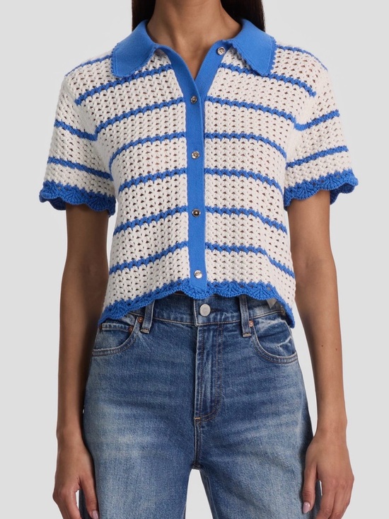 Alice + Olivia Sweaters - ALICE + OLIVIA
Randall Open Stitch
Cotton Blend
Cardigan Size - s